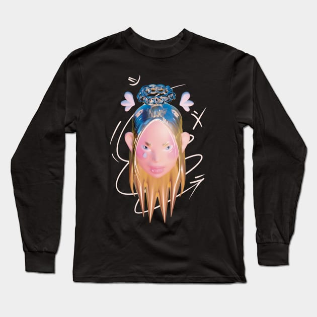 angel face Long Sleeve T-Shirt by Voropaeva_visual